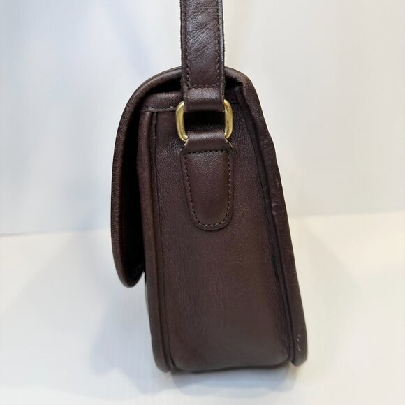 Vintage Coach CITY Bag 9790 Mahogany Crossbody/Shoulder Y2K - Picture 4 of 15